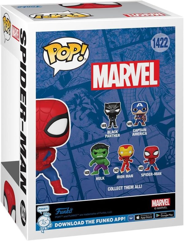 Funko Pop Marvel - Spider-Man - Marvel Comics - Collectable Vinyl Figure - Gift Idea - Official Merchandise - Toys for Kids & Adults - Superheroes Fans - Model Figure for Collectors and Display