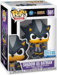 Funko Pop! Heroes: JLA & Sonic - Shadow as Batman - Sonic + DC Comics - Collectable Vinyl Figure - Gift Idea - Official Merchandise - Toys for Kids & Adults - DC Comics Fans