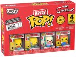 Funko Pop! Bitty: Simpsons - Bart Simpson. Mr. Burns. Krusty The Clown. and Mystery Chase Figure - 0.9 Inch (2.2 Cm) - The Simpsons Collectable - Stackable Display Shelf Included