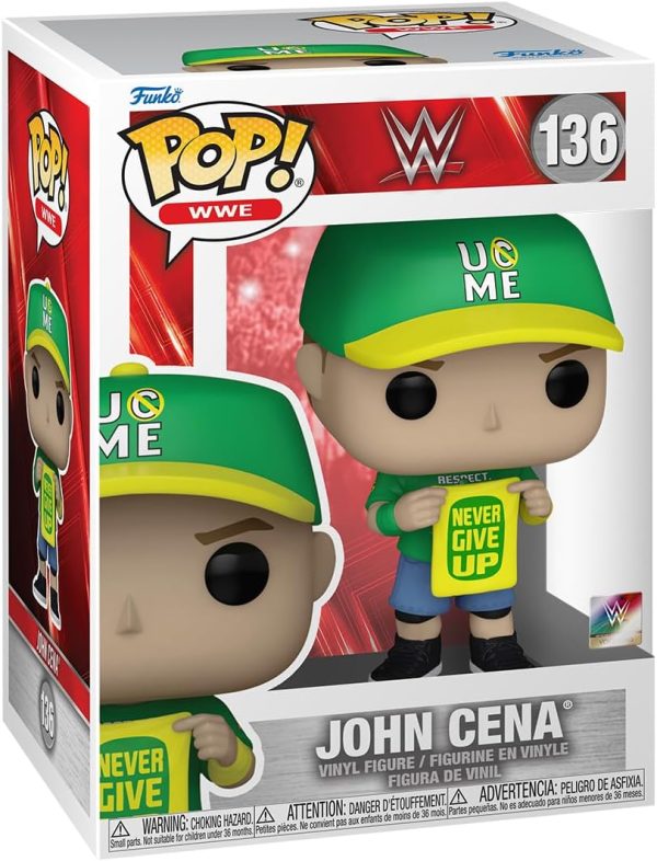 Funko POP! WWE: John Cena - (Never Give up) - Collectable Vinyl Figure - Gift Idea - Official Merchandise - for Kids & Adults - Sports Fans - Model Figure for Collectors and Display