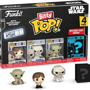 Funko Pop Bitty: Star Wars - Han Solo. Wampa. Dagobah Yoda. & Mystery Chase Figure - (Styles May Vary) and A Surprise Mystery Mini Figure - 0.9 Inch (2.2 Cm) Collectable - Gift Idea