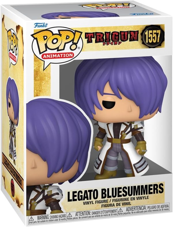 Funko POP! Animation: Trigun - Legato Bluesummers - Collectable Vinyl Figure - Gift Idea - Official Merchandise - for Kids & Adults - Anime Fans - Model Figure for Collectors and Display
