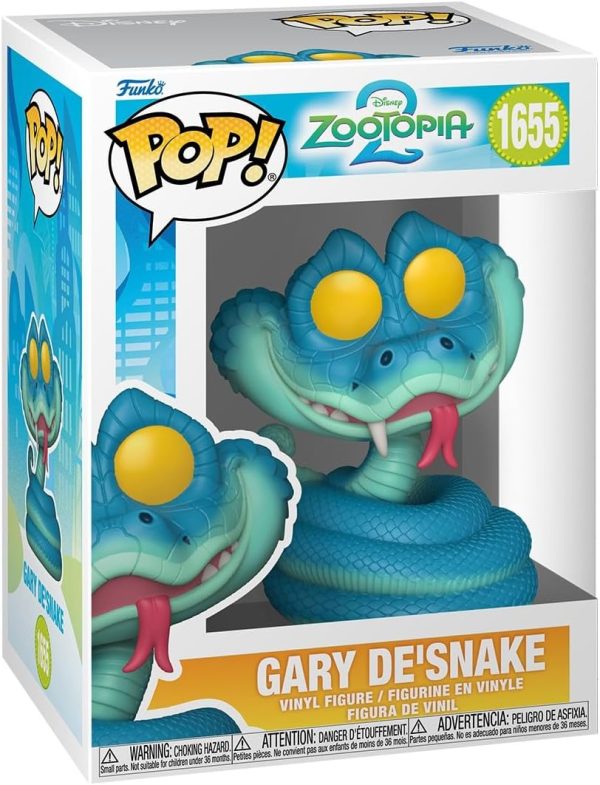 Funko Pop! Disney: Zootopia 2 - Gary De'Snake - Collectable Vinyl Figure - Gift Idea - Official Merchandise - Toys for Kids & Adults - Disney Fans - Model Figure for Collectors and Display
