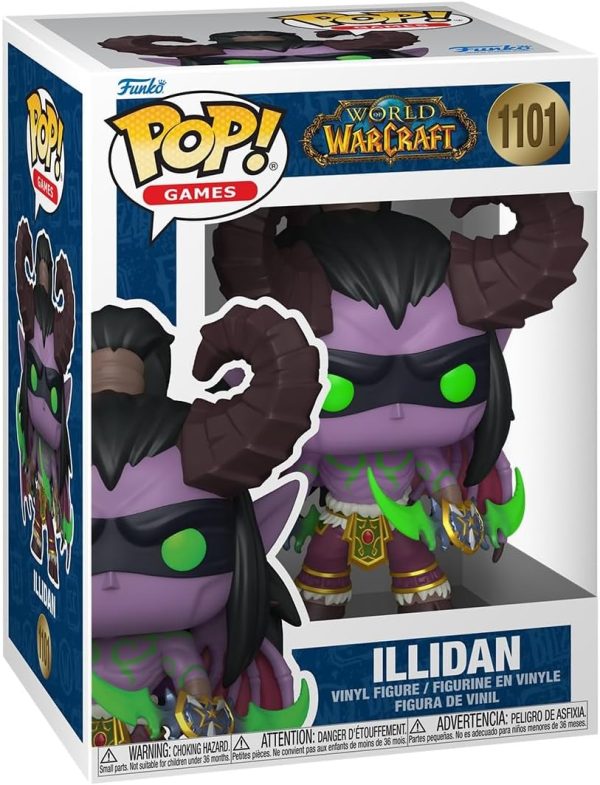 Funko Pop! Games: World of Warcraft - Illidan Stormrage - 1/6 Odds for Rare Chase Variant - Collectable Vinyl Figure - Gift Idea - Official Merchandise - Toys for Kids & Adults - Video Games Fans