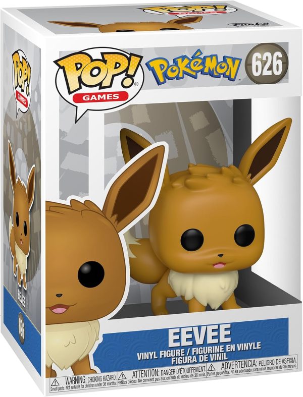 Funko Pop! Games: Pokemon - Eevee - Collectable Vinyl Figure - Gift Idea - Official Merchandise - Toys for Kids & Adults - Video Games Fans - Model Figure for Collectors and Display