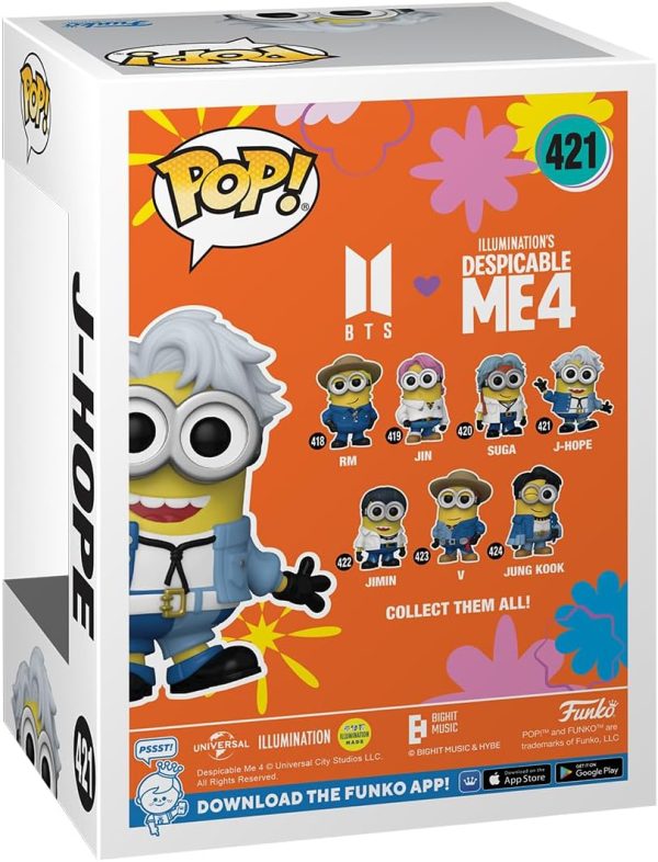 Funko POP! Rocks: Minions X BTS - J-Hope - BTS + Minions - Collectable Vinyl Figure - Gift Idea - Official Merchandise - for Kids & Adults - Movies. Music Fans - Model Figure for Collectors
