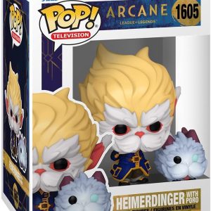 Funko POP TV: Arcane LOL?C Heimerdinger with Poro - Arcane: League of Legends - Collectable Vinyl Figure - Gift Idea - Official Merchandise - for Kids & Adults - TV Fans - Model Figure for Collectors