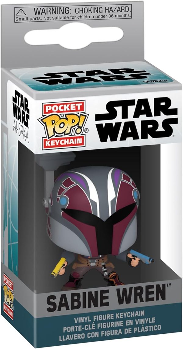 Funko POP! Keychain: Ahsoka - Sabine Wren - Star Wars Novelty Keyring - Collectable Mini Figure - Stocking Filler - Gift Idea - Official Merchandise - TV Fans - Backpack Decor
