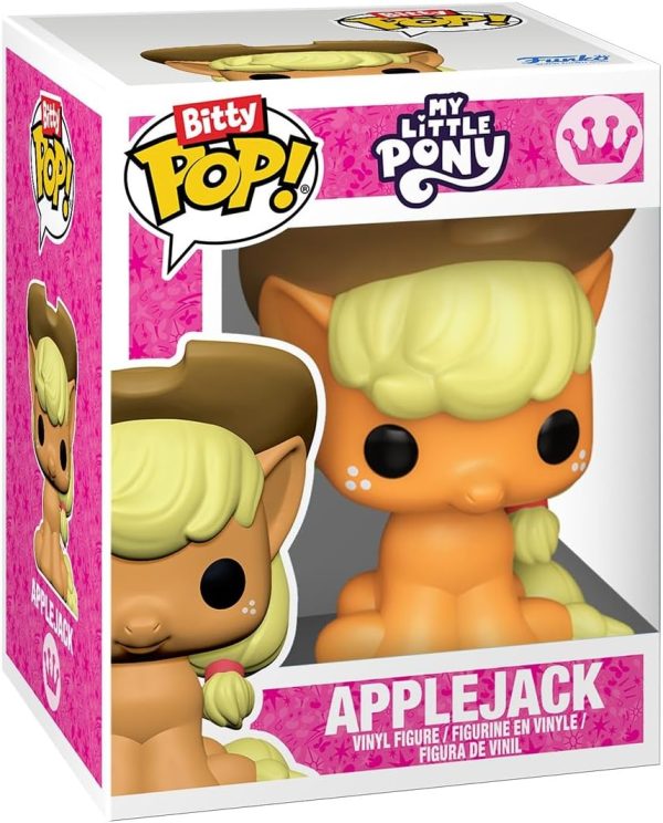 Funko Pop! Bitty: My Little Pony - Rainbow Dash. Sweetie Belle. Applejack. and Spike - 0.9 Inch (2.2 Cm) - Cartoon Collectable - Gift Idea - Stackable Display Shelf Included