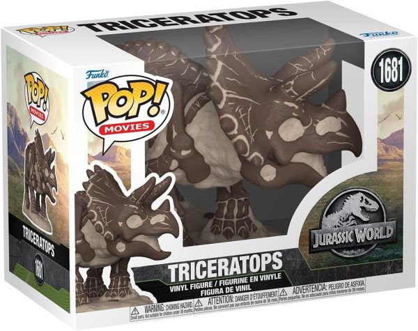 Funko Pop Movies: Jurassic Park? Fossil - Triceratops - Collectable Vinyl Figure - Gift Idea - Official Merchandise - Toys for Kids & Adults - Action/Adventure Fans - Model Figure for Collectors
