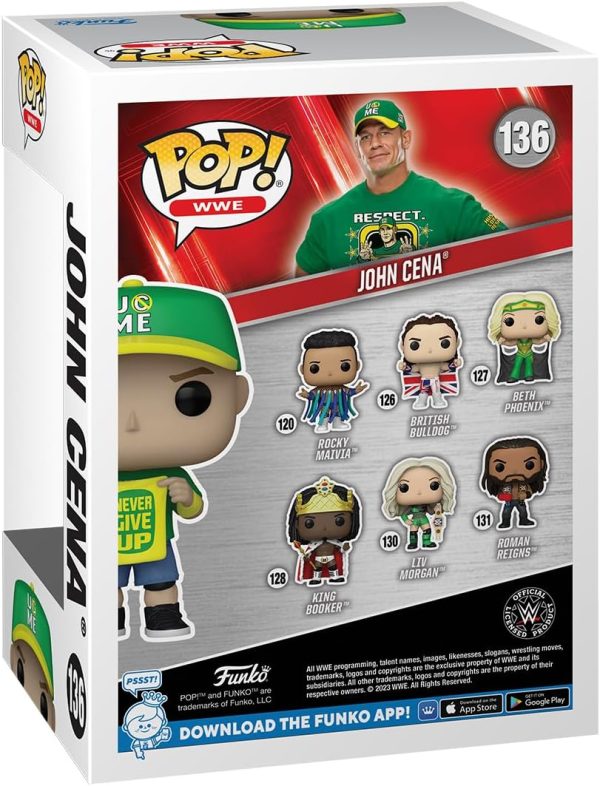 Funko POP! WWE: John Cena - (Never Give up) - Collectable Vinyl Figure - Gift Idea - Official Merchandise - for Kids & Adults - Sports Fans - Model Figure for Collectors and Display