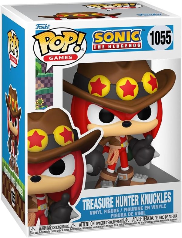 Funko Pop Games: Sonic - Treasure Hunter Knuckles The Echidna - Sonic The Hedgehog - Collectable Vinyl Figure - Gift Idea - Official Merchandise - Toys for Kids & Adults - Video Games Fans