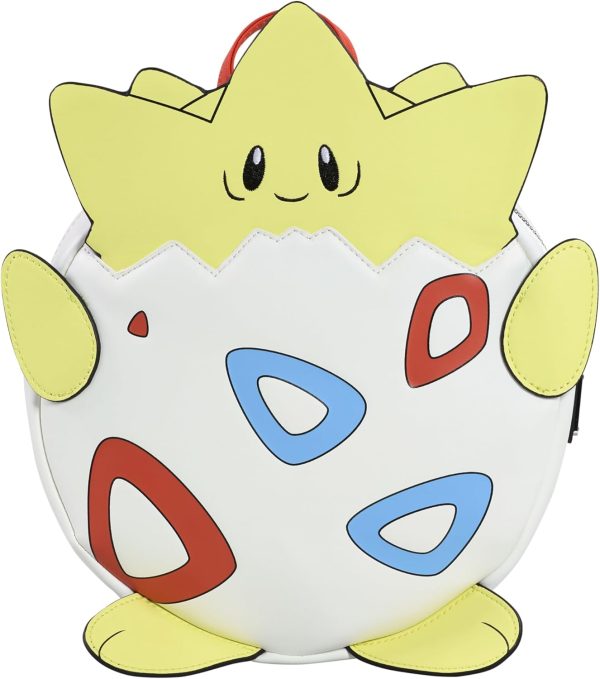 Loungefly Pokemon - Togepi - Mini Backpack - Premium Vegan Leather - Gift Idea - Official Merchandise - for Boys. Girls Men and Women - Anime Fans