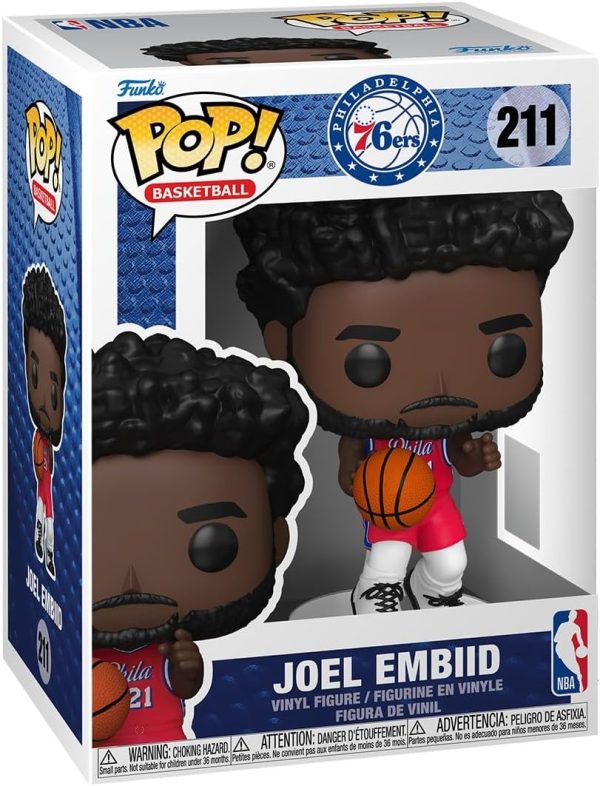 Funko Pop! NBA: Philadelphia 76ers - Joel Embiid - NBA Players - Collectable Vinyl Figure - Gift Idea - Official Merchandise - Toys for Kids & Adults - Sports Fans - for Collectors and Display