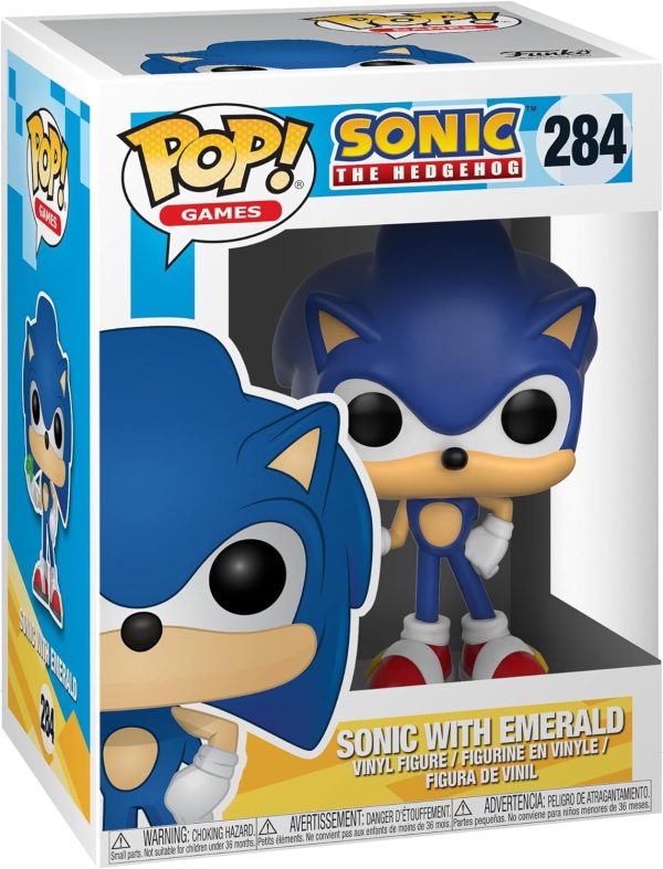 Funko Pop! Games: Sonic The Hedgehog - Sonic with Emerald - Collectable Vinyl Figure - Gift Idea - Official Merchandise - Toys for Kids & Adults - Video Games Fans - Model Figure for Collectors