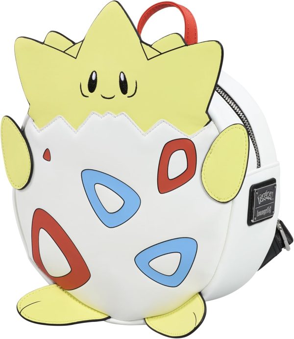 Loungefly Pokemon - Togepi - Mini Backpack - Premium Vegan Leather - Gift Idea - Official Merchandise - for Boys. Girls Men and Women - Anime Fans