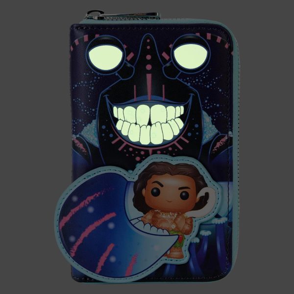 Loungefly Backpack Disney - Moana - Tomatoa Maui - Wallet - Cute Collectable Bag - Gift Idea - Official Merchandise - for Boys. Girls Men and Women - Movies Fans