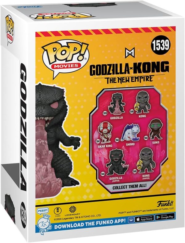 Funko POP! Movies: Godzilla X Kong: The New Empire - Godzilla with Heat-Ray - Collectable Vinyl Figure - Gift Idea - Official Merchandise - for Kids & Adults - Movies Fans