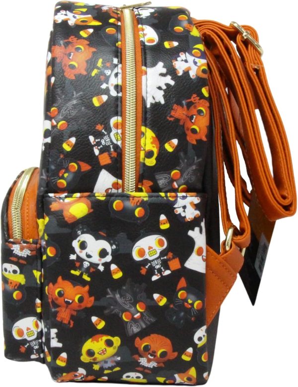 Funko Paka Paka - Boo Hollow Twin Zipped Compartment Simulated Leather Backpack Rucksack