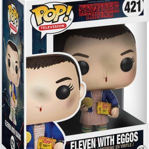 Funko Pop Stranger Things Eleven with Eggos Vinyl Figure. Styles May Vary - with/Without Blonde Wig.Multicolor.Standard.13318 - Collectable Vinyl Figure - Gift Idea - Official Merchandise