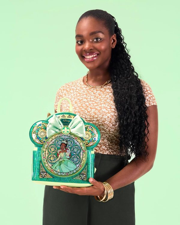 Loungefly Disney Princess Stained Glass Collection: Tiana Mini-Backpack. Amazon Exclusive