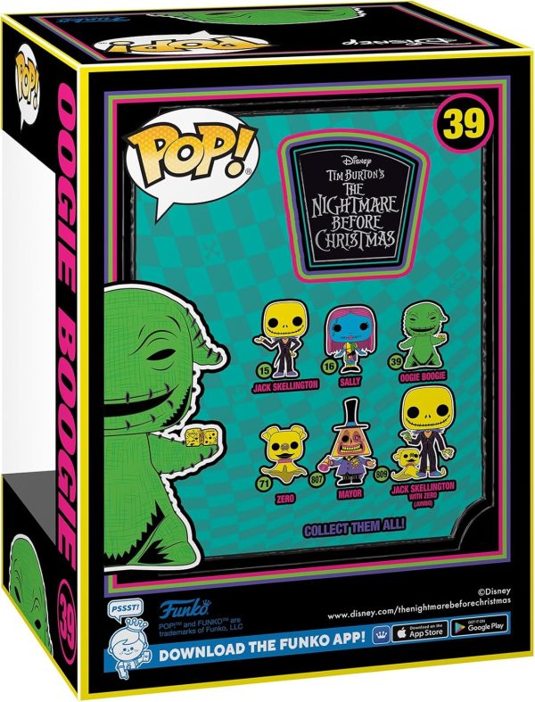 Funko Pop! Disney: The Nightmare Before Christmas - Oogie Boogie (Blacklight) - Collectable Vinyl Figure - Gift Idea - Official Merchandise - Disney Fans - Model Figure for Collectors and Display