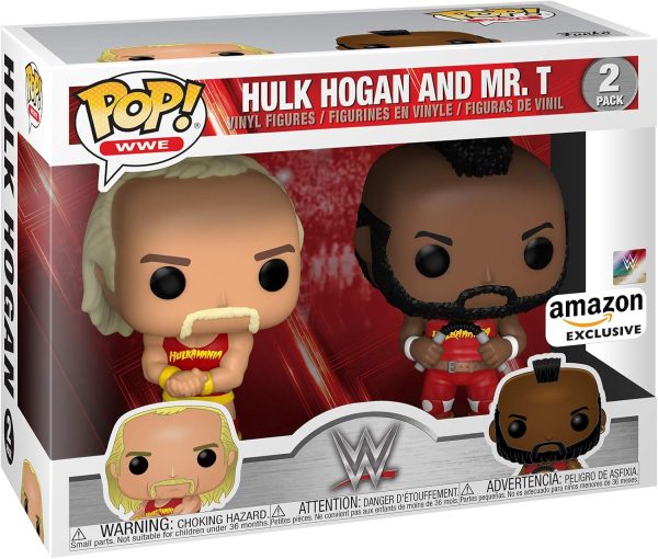Funko Pop! WWE - Hulk Hogan & Mr. T. Hulkamania 2 Pack. Amazon Exclusive (51720)