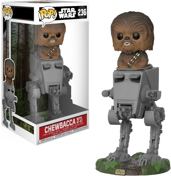 Funko POP! Deluxe: Star Wars - Chewbacca in AT-ST Collectible Toy